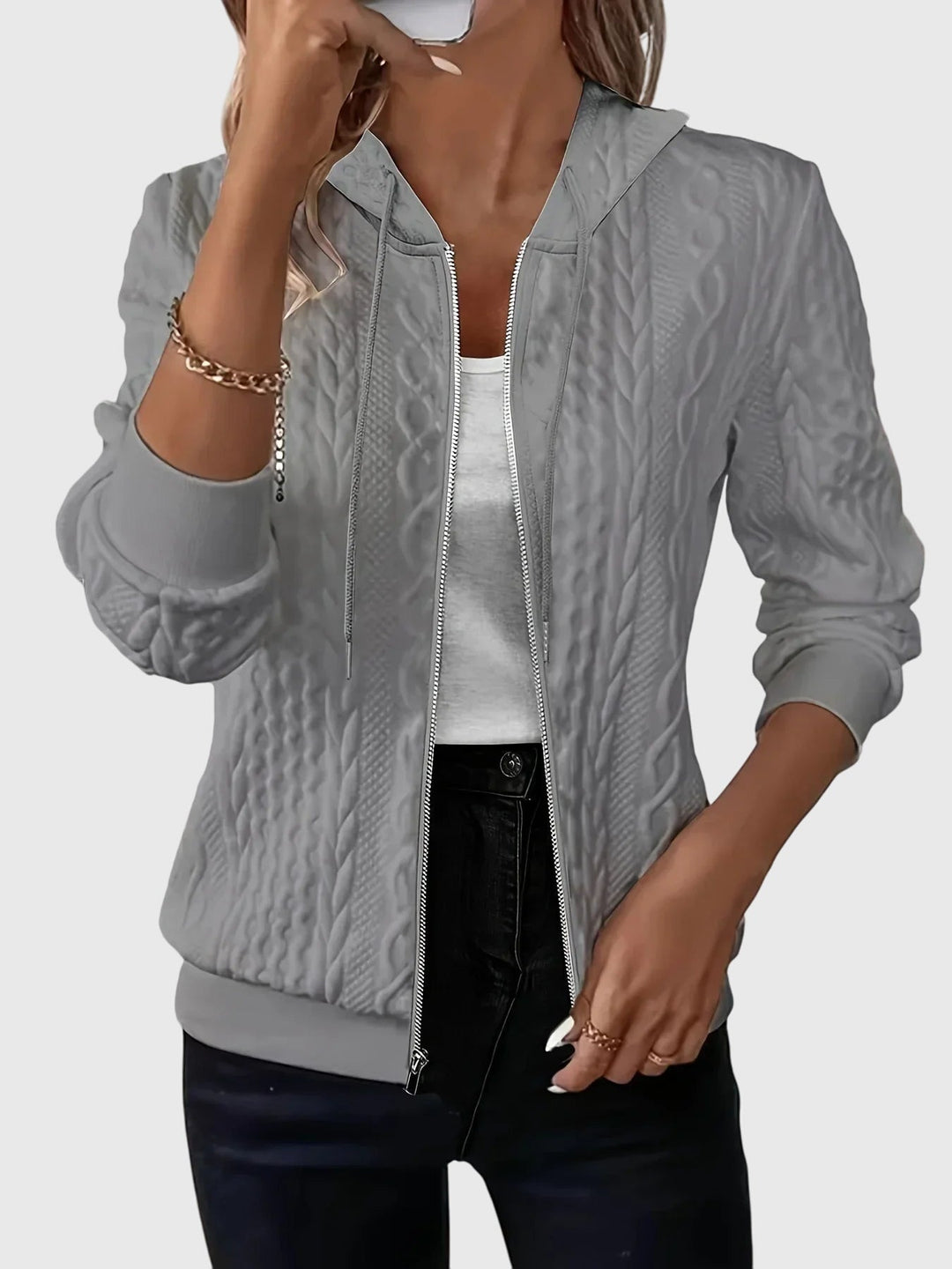 Susan | Hoodie with Zipper