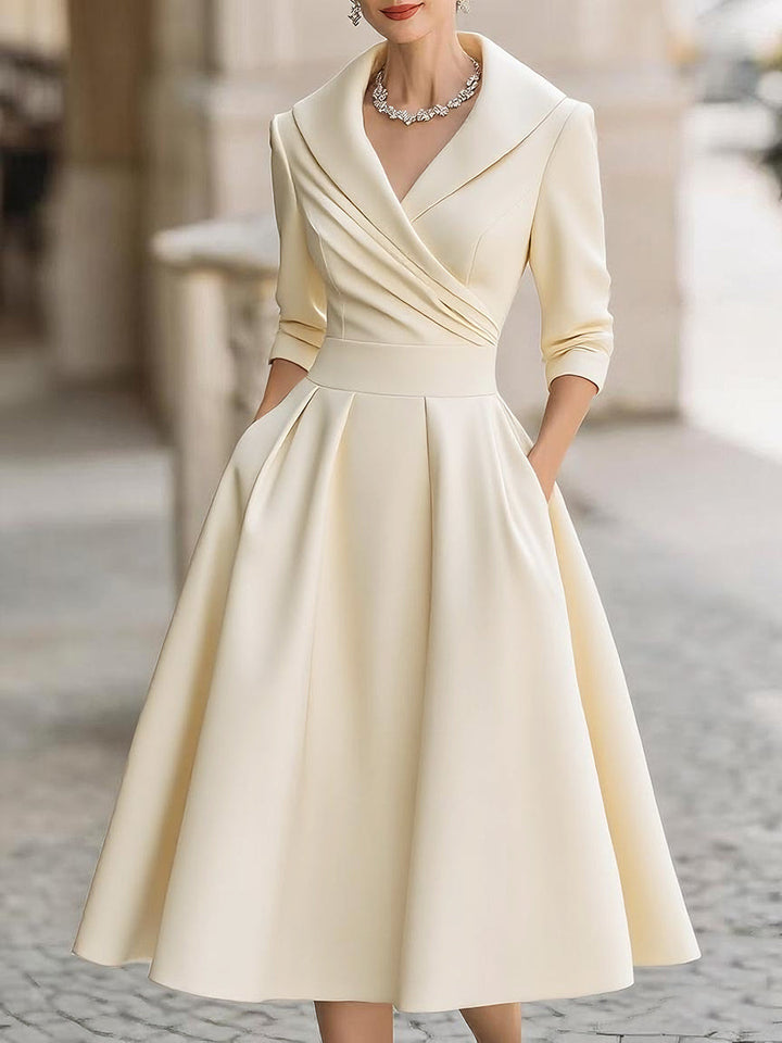 Lina - Satin Midi Dress