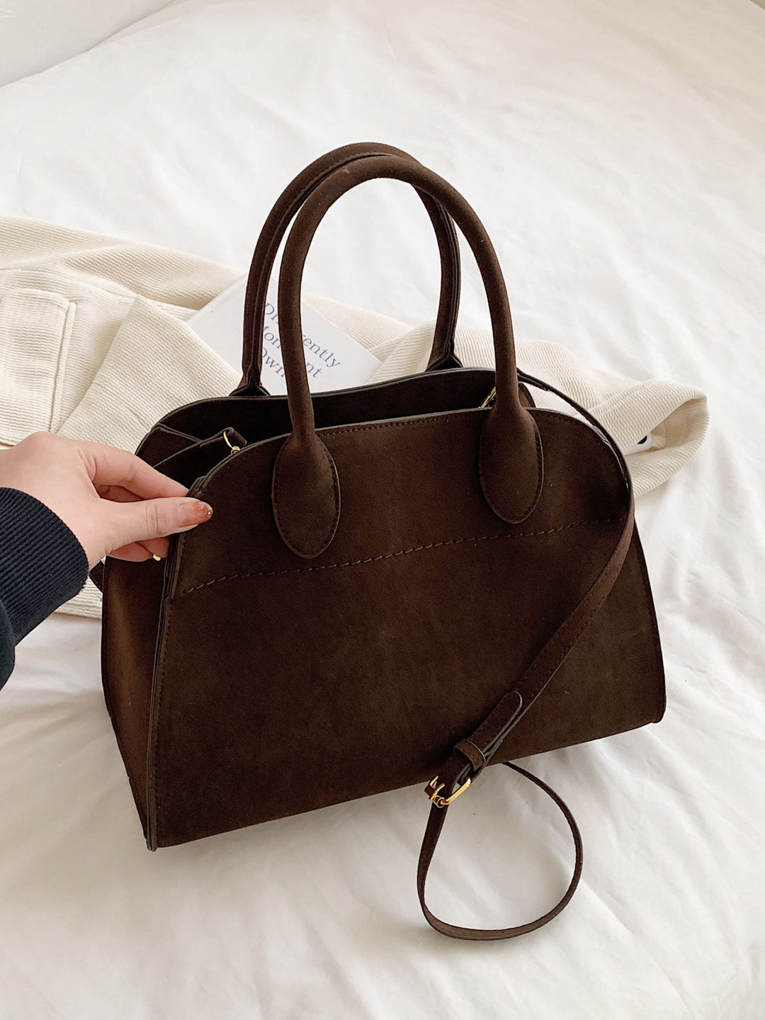 Luisa | Minimalist Suede Everyday Bag