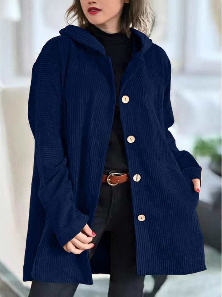 Chloe - Corduroy Hooded Jacket