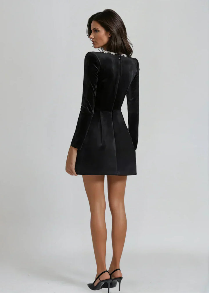 Amalie | Velvet Mini Dress