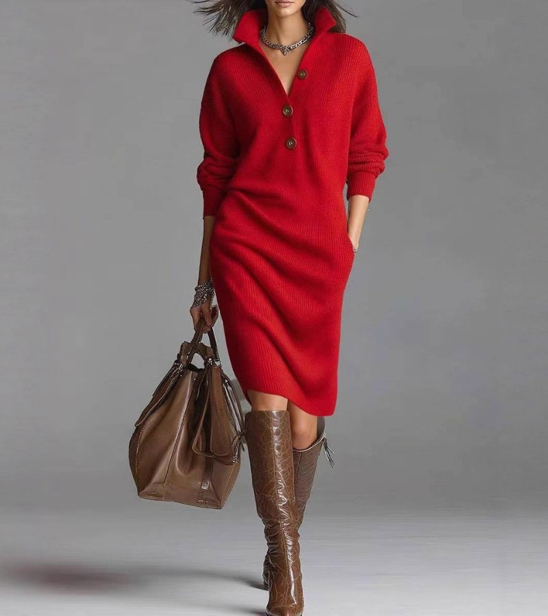 Jane | Warm Knit Dress