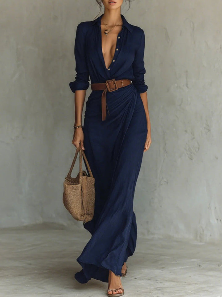 Anastasia - Maxi Dress with Belt