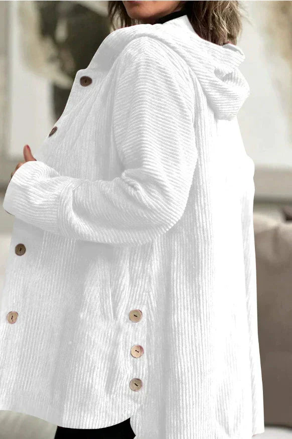 Chloe - Corduroy Hooded Jacket