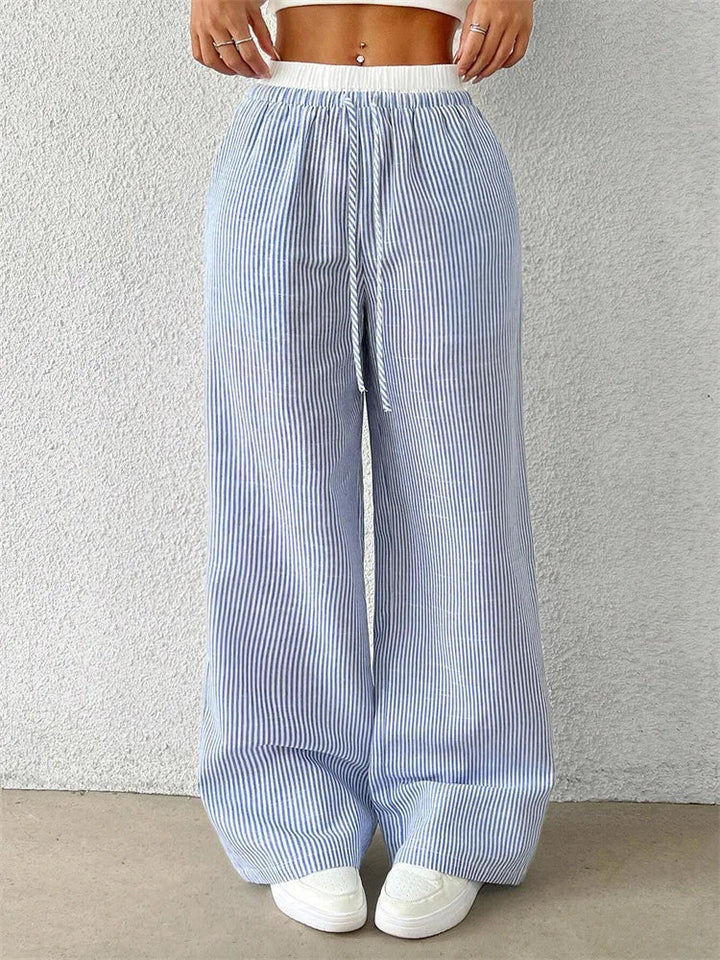 Jane - Casual Striped Trousers