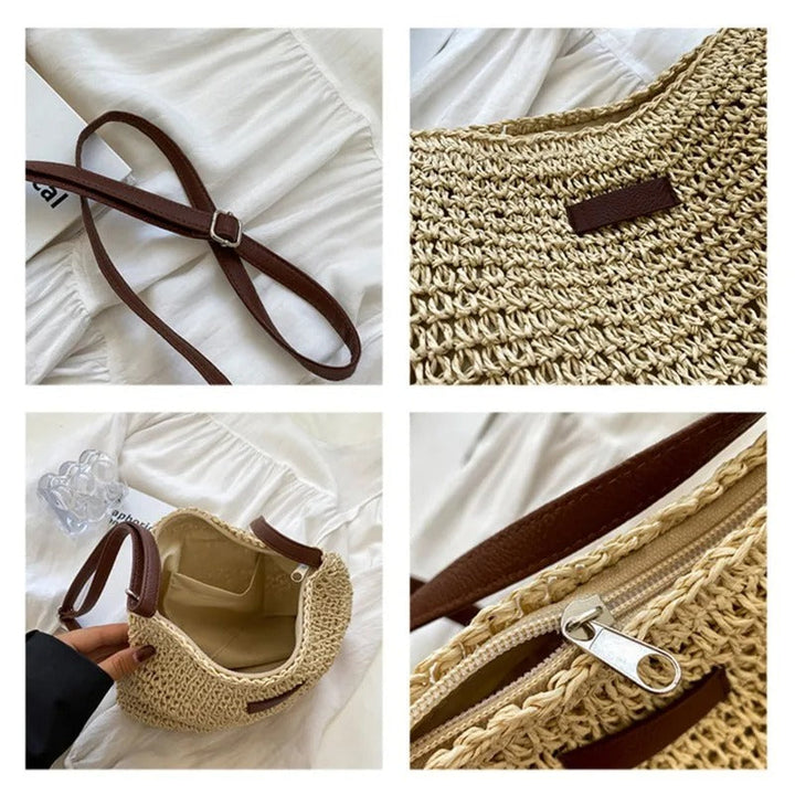 Nina - Straw Crossbody Bag