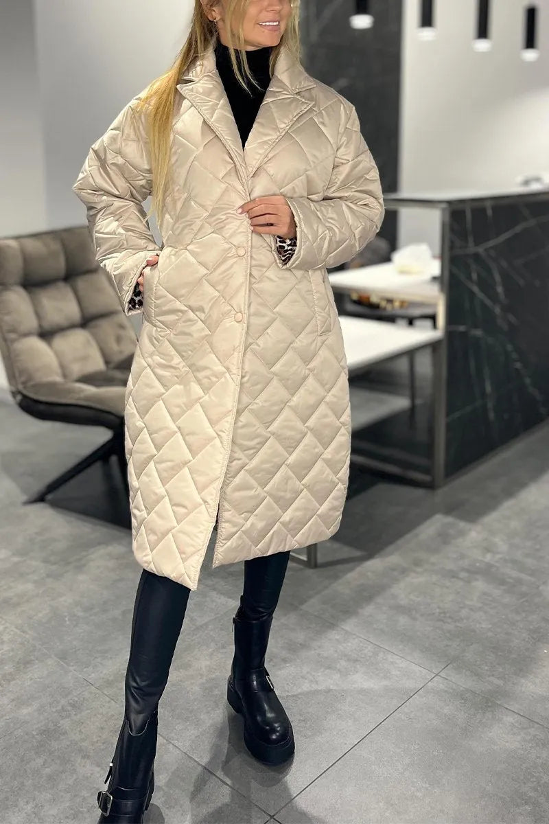 Rona – Quilted Mid-Length Coat