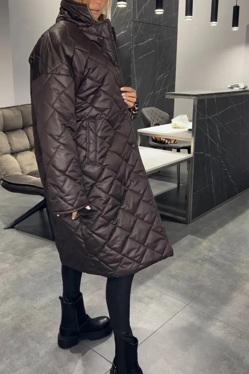 Rona – Quilted Mid-Length Coat