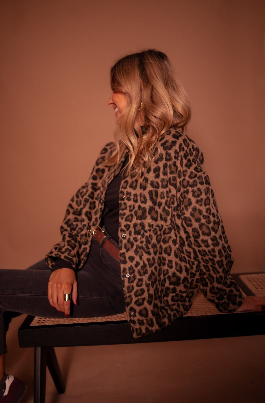 Grace | Short Jacket with Leopard Print
