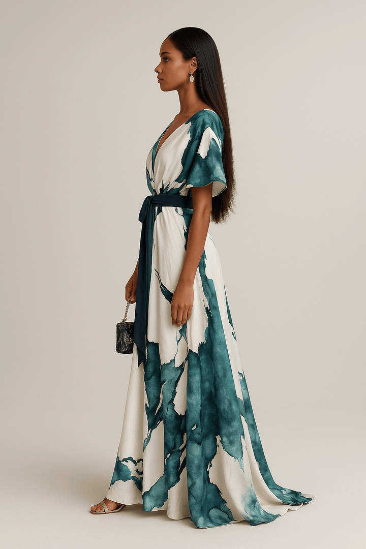 Mia™ | Maxi Watercolour Effect Dress