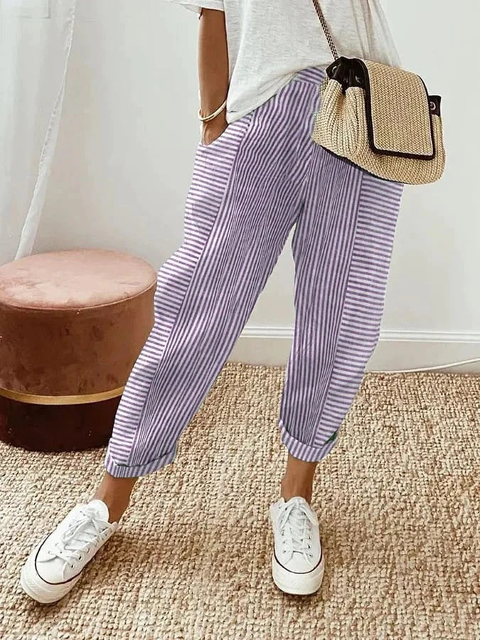 Lily - Striped Trousers